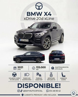 BMW X4 Cuadro Digital, Control Gestos,Etiqueta ECO