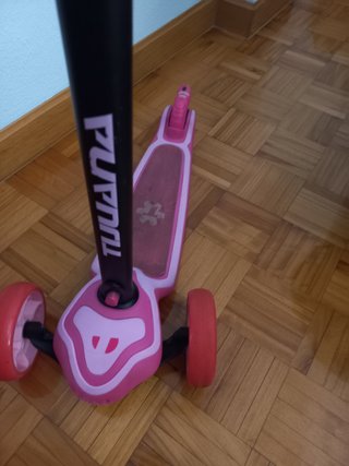 Patinete 3 ruedas rosa niña