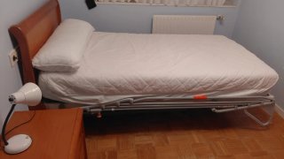 Cama articulada madera y metal