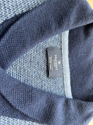 Jersey Hackett niño azul talla 13-14 años