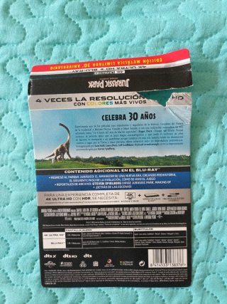 Jurassic Park 4K 30 Aniversario Steelbook