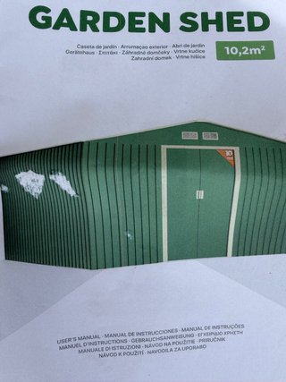 Caseta de jardín metálica 10 m² NUEVA