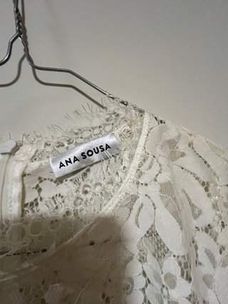 Vestido branco de renda