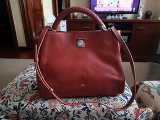 Bolso Purificación García Rojo y Dorado