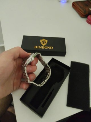 Reloj Binbond plateado Hombre