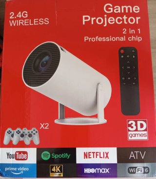 Proyector Game 3D 4K ULTRA HD con mandos