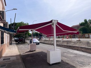 Toldo terraza bar 3x3m ancho por 6 de largo