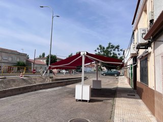 Toldo terraza bar 3x3m ancho por 6 de largo