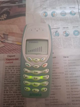 Teléfono Móvil Nokia 3410 Blanco/Verde