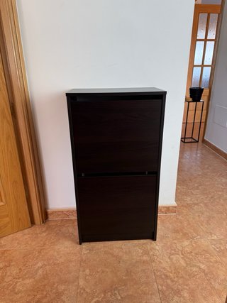 Zapatero IKEA Madera Oscura
