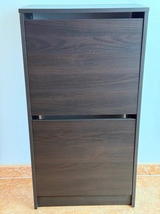 Zapatero IKEA Madera Oscura