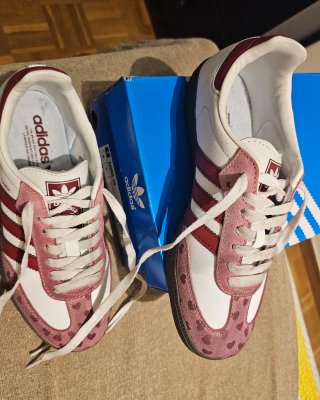 Adidas Samba Corazón Rosa Talla 38,5 Usado una vez