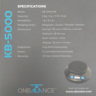Báscula Digital 5000g