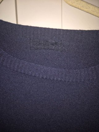 Jersey manga larga azul marino
