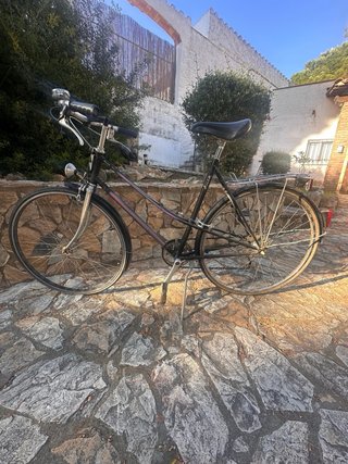 Bicicleta paseo clásica vintage con marchas