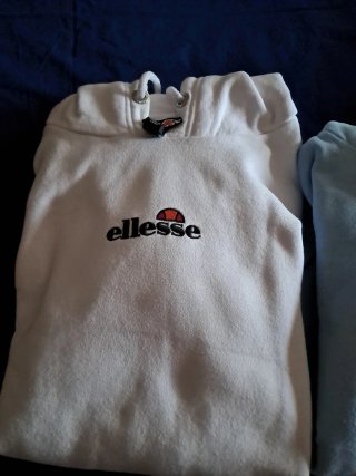 Pack 2 Sudaderas Ellesse Blancas y Azules