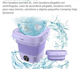 Mini lavadora portátil plegable camping