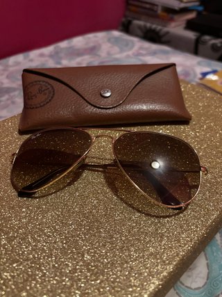 Gafas de sol Ray-Ban Aviator Marrones y Doradas