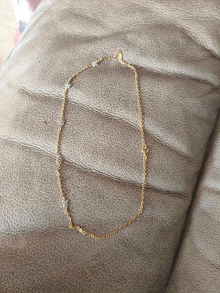 Collar oro 18k con flores