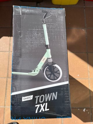Patinete adulto verde Oxelo Town 7XL