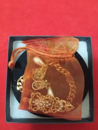 Conjunto Bisutería Vintage Pendientes Pulsera Broc