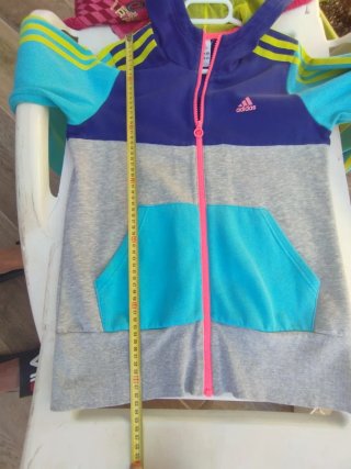 Sudadera Adidas Talla S Color Azul/Gris