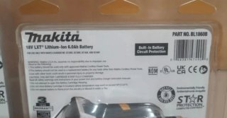 2 Baterias 18V 6Ah para Makita LXT Tipo BL1860B