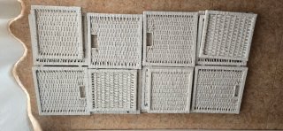 4 Cajas Bränan Ikea Mimbre Blancas
