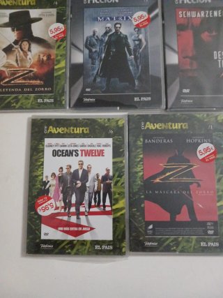 Lote  Películas DVD Aventura y Ficción