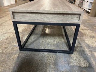 Mesa de centro elevable melamina-hierro