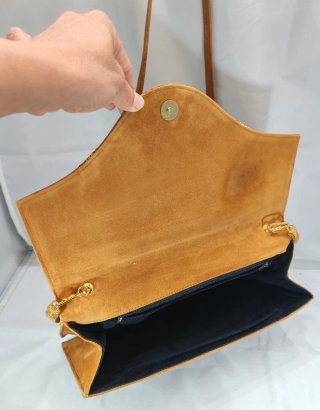 Borsa Sergio Rossi camoscio arancio