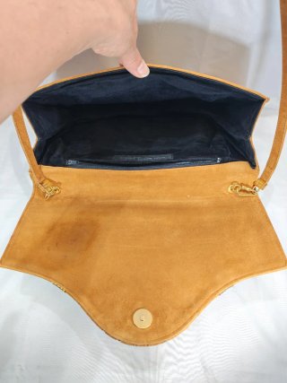 Borsa Sergio Rossi camoscio arancio