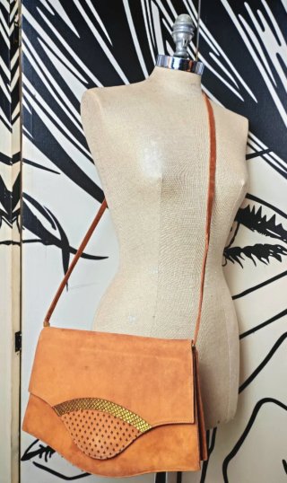 Borsa Sergio Rossi camoscio arancio