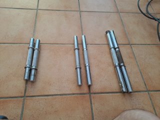 Barras de mancuernas sueltas (10€ cada pareja)