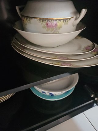 Vajilla Porcelana Checa Diseño Floral