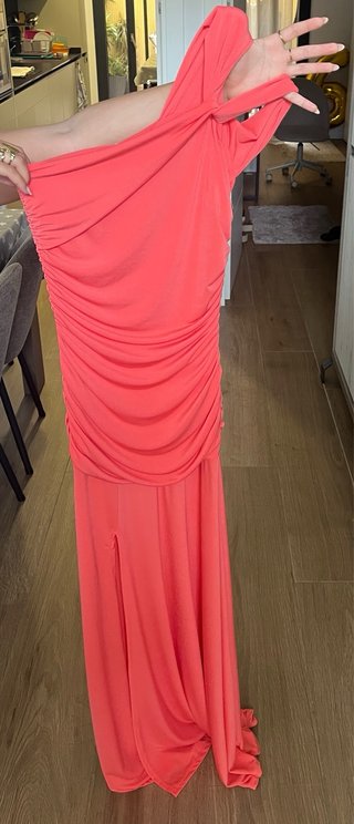 Vestido ceremonia/graduación naranja/rosa