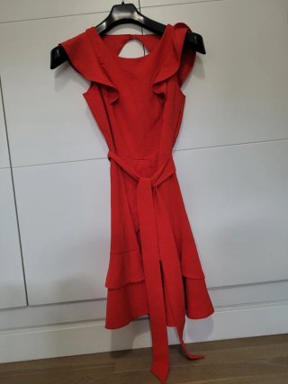 Precioso vestido rojo mujer talla S