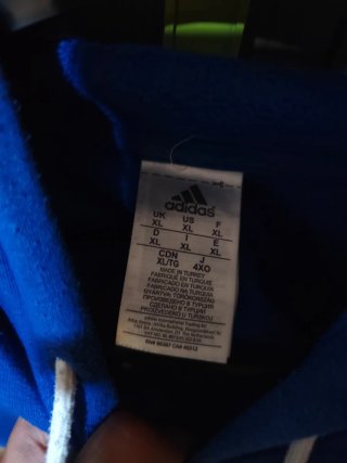 Sudadera Adidas Azul Hombre
