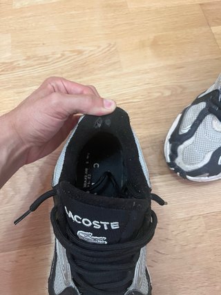 Zapatillas Lacoste Talla 41 Negro/Gris