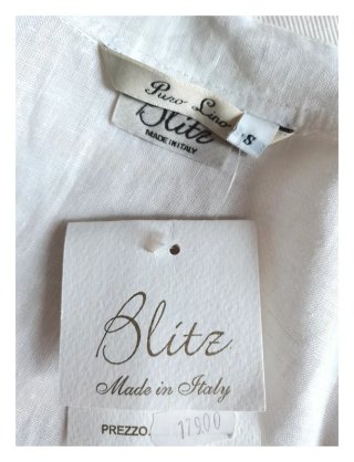 Abito Camicia in lino bianco chemisier