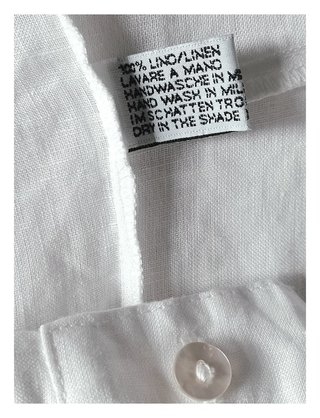 Abito Camicia in lino bianco chemisier