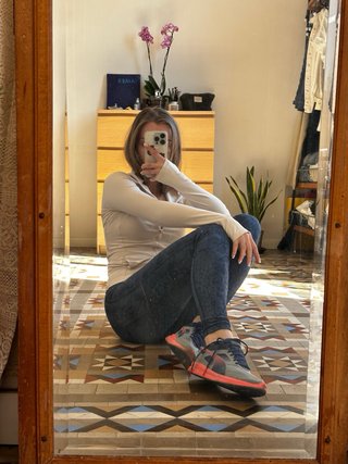 Leggings azules y multicolor