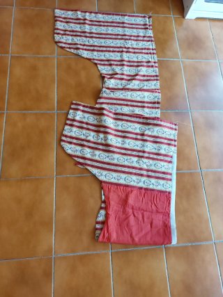 Volante de cortina con estampado y forro 1.90 cm