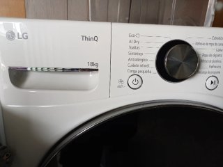 Secadora LG 18 kg bomba de calor A+++ Condensacion