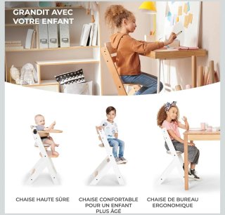 Trona Kinderkraft ENOCK Madera + Cojines nueva