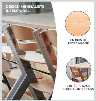 Trona Kinderkraft ENOCK Madera + Cojines nueva