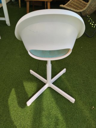 Silla de escritorio infantil blanca