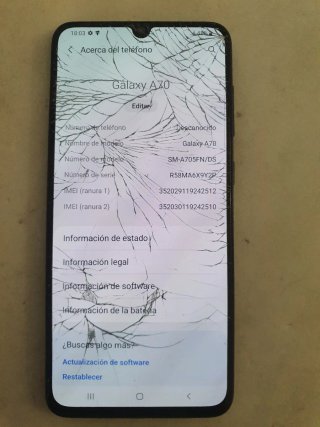 Samsung Galaxy A70 Negro