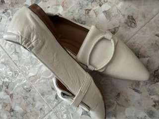 Ballerine in vera pelle bianche Tg 36