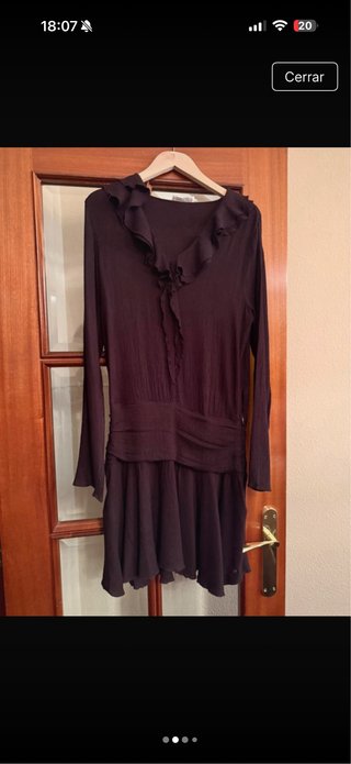 Vestido Brownie Negro Talla L
